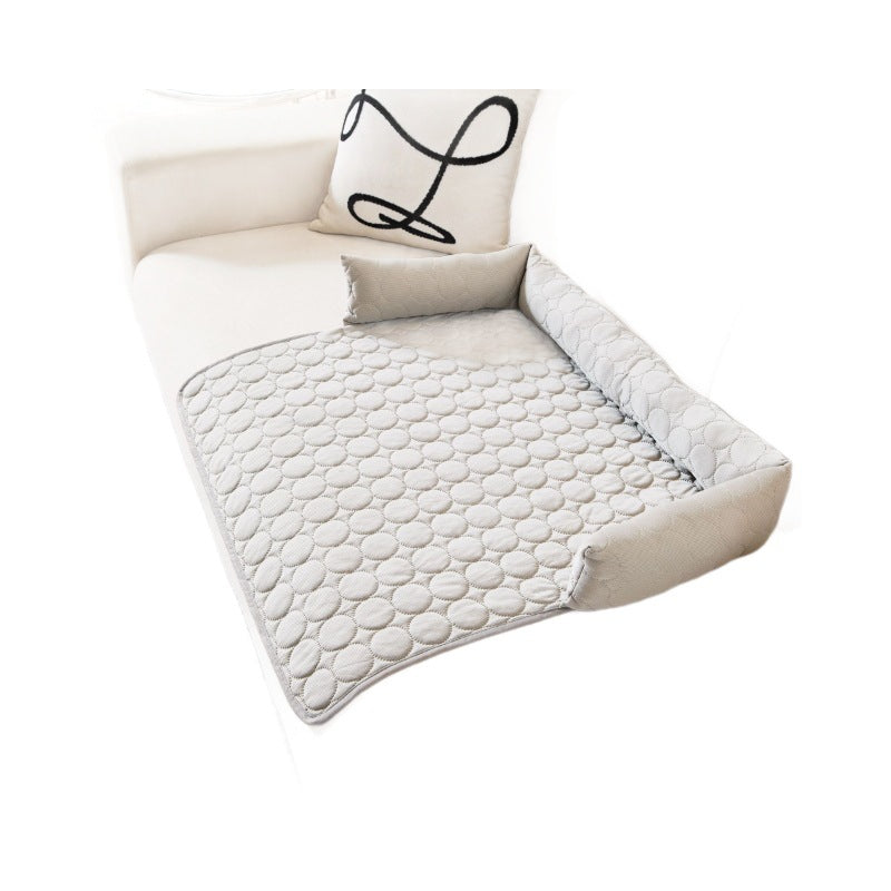 Cool Feeling Pet Pad – Ice Silk Sofa Cushion for Dogs & Cats