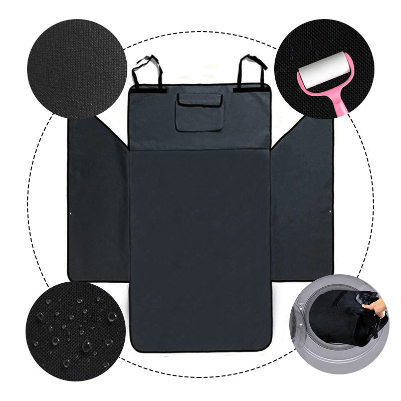 Vehicle-Mounted Pet Mat – Waterproof 600D Oxford Cloth, Fully Enclosed Design