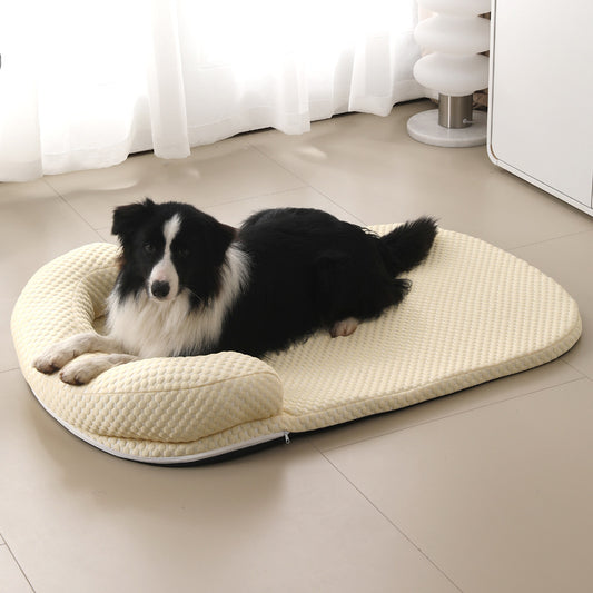 Summer Pet Cooling Mat – Ice Silk Fabric, Breathable & Anti-Slip