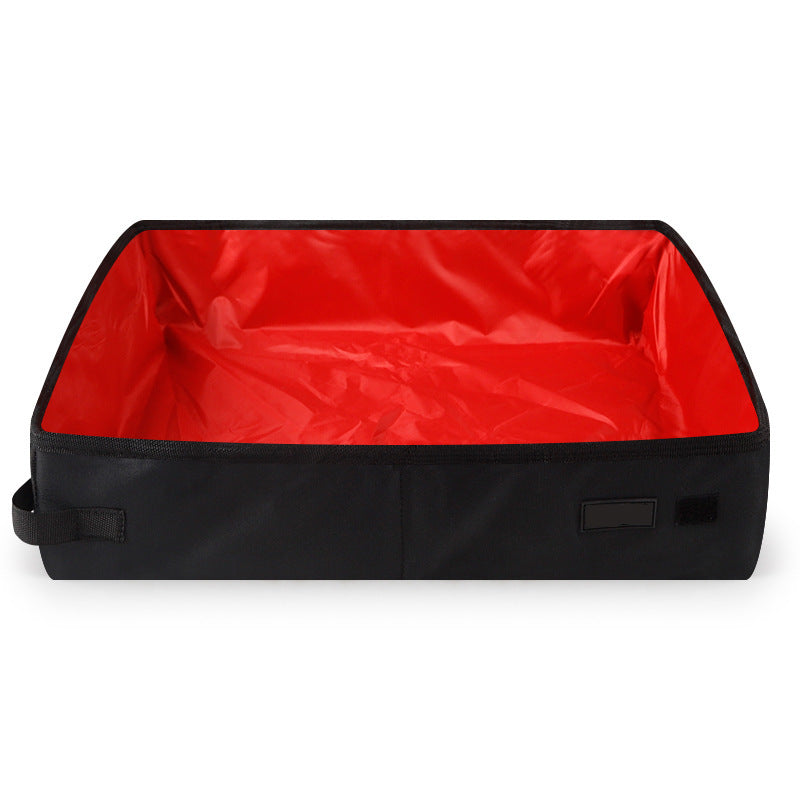 Portable Foldable Cat Litter Box – Waterproof with Anti-Slip Base