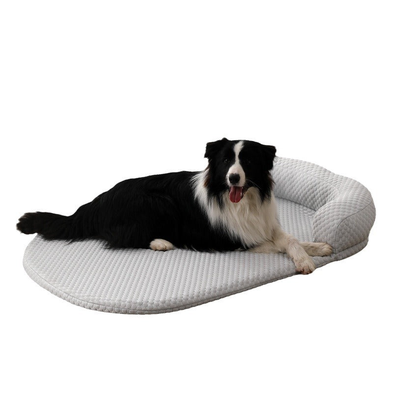 Summer Pet Cooling Mat – Ice Silk Fabric, Breathable & Anti-Slip