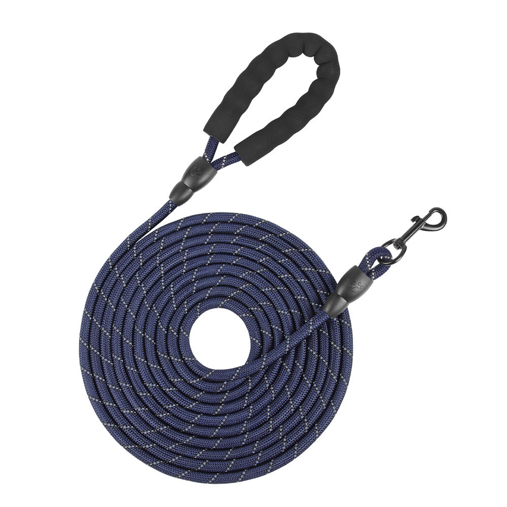 20M Long Dog Training Leash with Reflective Strip – Strong Nylon Lead for Outdoor Freedom & Control
