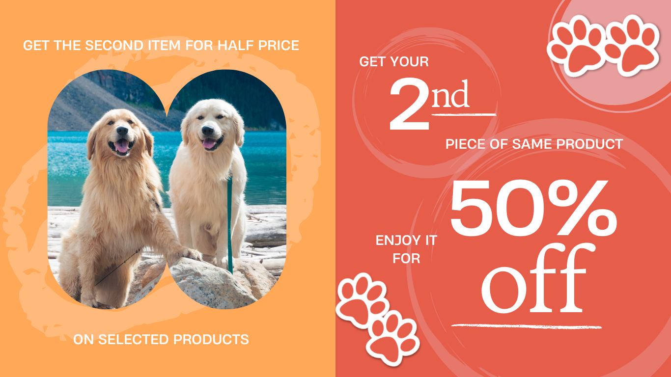 Get the 2nd for Half Price
