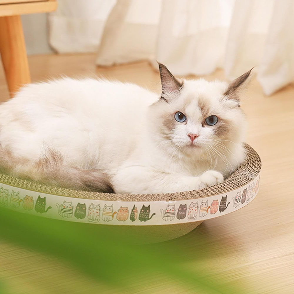 Corrugated Cat Scratcher Oval Grinding Claw Toys for Cats
