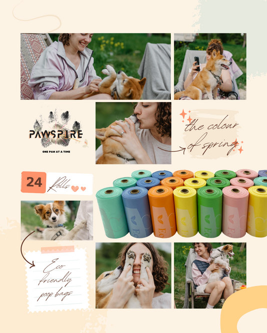 360 Pieces /24 Rolls Colourful Biodegradable Pet Waste Bags – Extra Thick, Extra Reliable, Extra Stylish