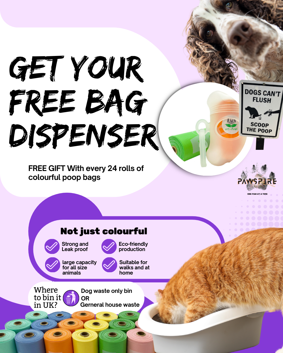 🐶 Freedom Summer Training Bundle – Long Lead, Slow Feeder, Treat Bag, Clicker+ 3 Poop Bag Rolls
