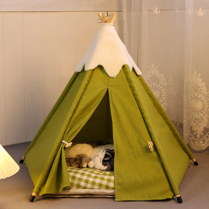 Pet Tent Nest for Cats & Small Dogs – Removable & Washable, Super Soft Interior