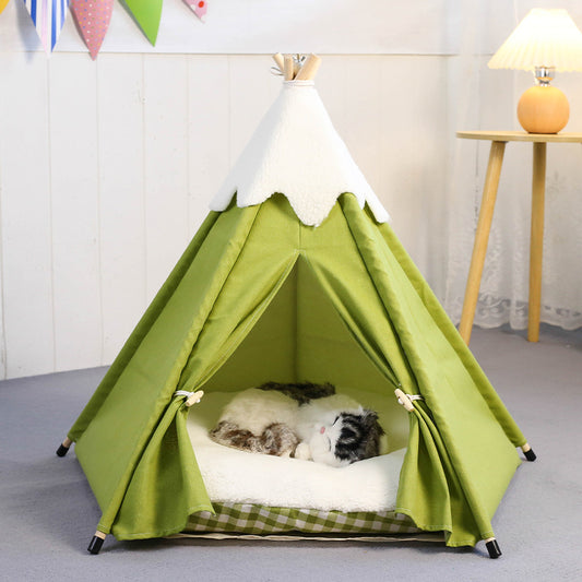 Pet Tent Nest for Cats & Small Dogs – Removable & Washable, Super Soft Interior