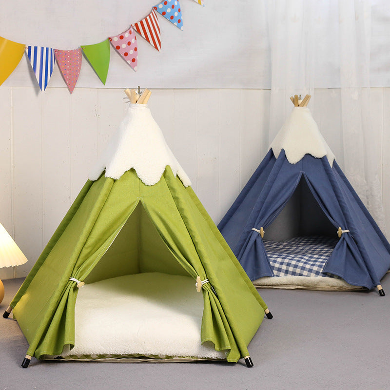 Pet Tent Nest for Cats & Small Dogs – Removable & Washable, Super Soft Interior
