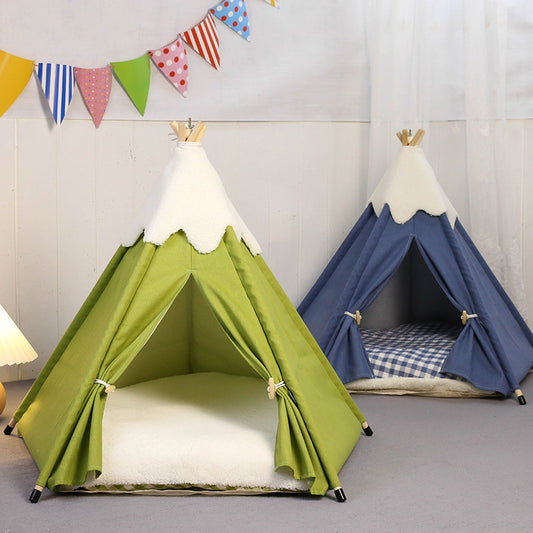 Pet Tent Nest for Cats & Small Dogs – Removable & Washable, Super Soft Interior